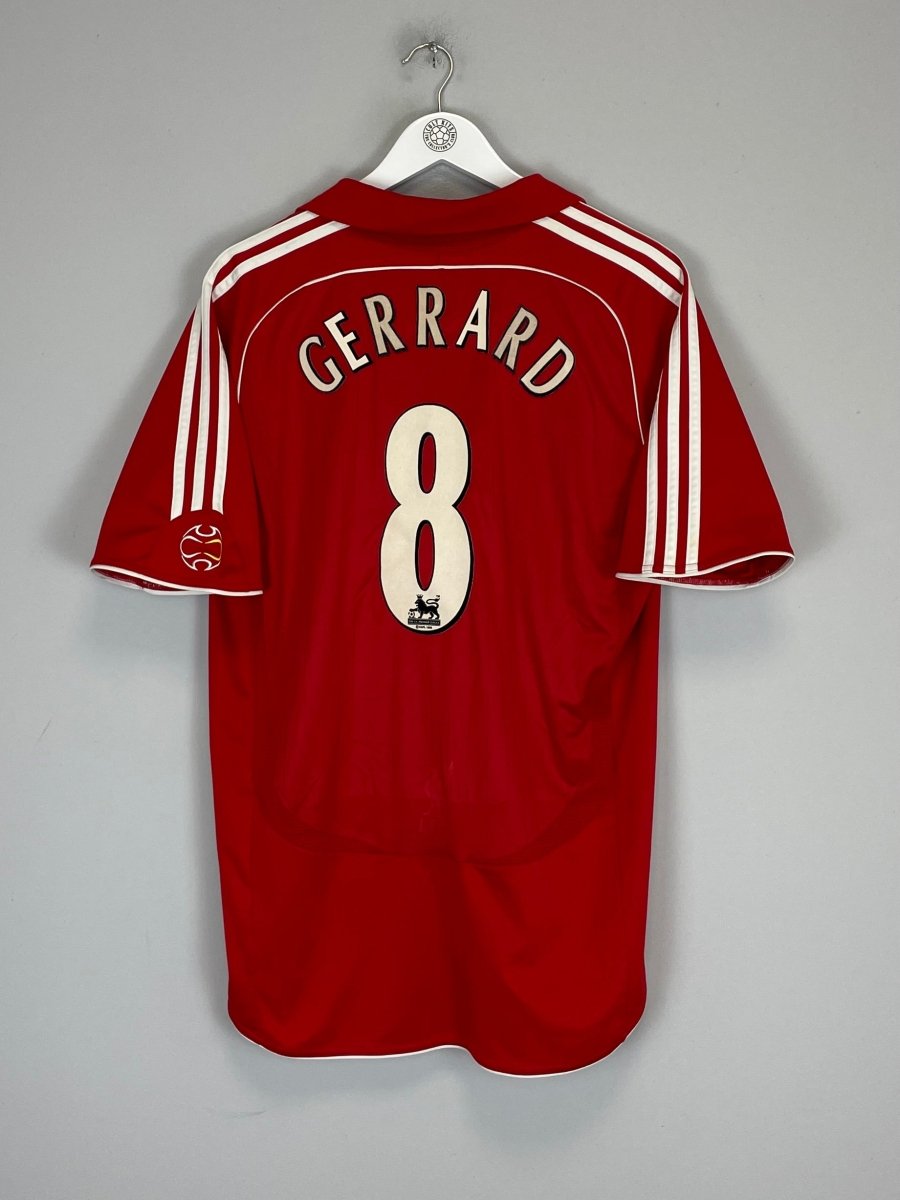 2006/08 LIVERPOOL GERRARD 8 HOME SHIRT (L) ADIDAS - Cult Kits - Large - Buy Vintage Football Shirts, Authentic Retro Football Shirts For Sale, Classic Football Shirts & Soccer Jersey