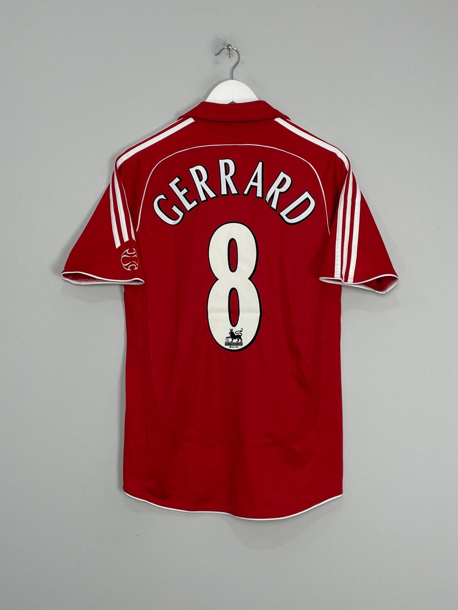 Shop 2006/08 LIVERPOOL GERRARD #8 HOME SHIRT (S) ADIDAS, classic football shirts, vintage football shirts & retro soccer jerseys at Cult Kits