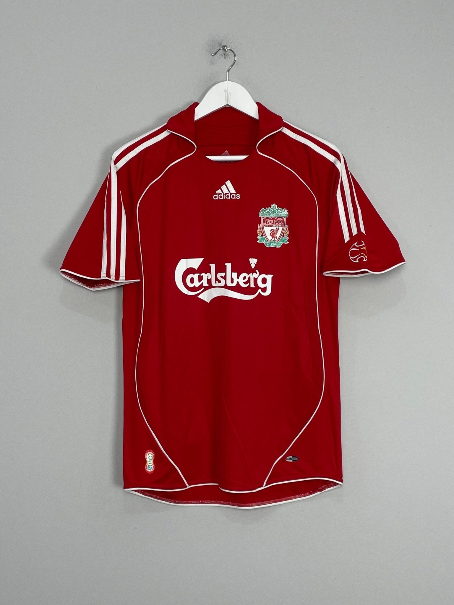 Shop 2006/08 LIVERPOOL GERRARD #8 HOME SHIRT (S) ADIDAS, classic football shirts, vintage football shirts & retro soccer jerseys at Cult Kits