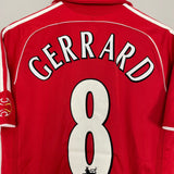Shop 2006/08 LIVERPOOL GERRARD #8 HOME SHIRT (S) ADIDAS, classic football shirts, vintage football shirts & retro soccer jerseys at Cult Kits