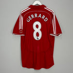 Shop 2006/08 LIVERPOOL GERRARD #8 HOME SHIRT (XL) ADIDAS, classic football shirts, vintage football shirts & retro soccer jerseys at Cult Kits