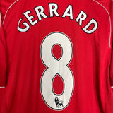 Shop 2006/08 LIVERPOOL GERRARD #8 HOME SHIRT (XL) ADIDAS, classic football shirts, vintage football shirts & retro soccer jerseys at Cult Kits