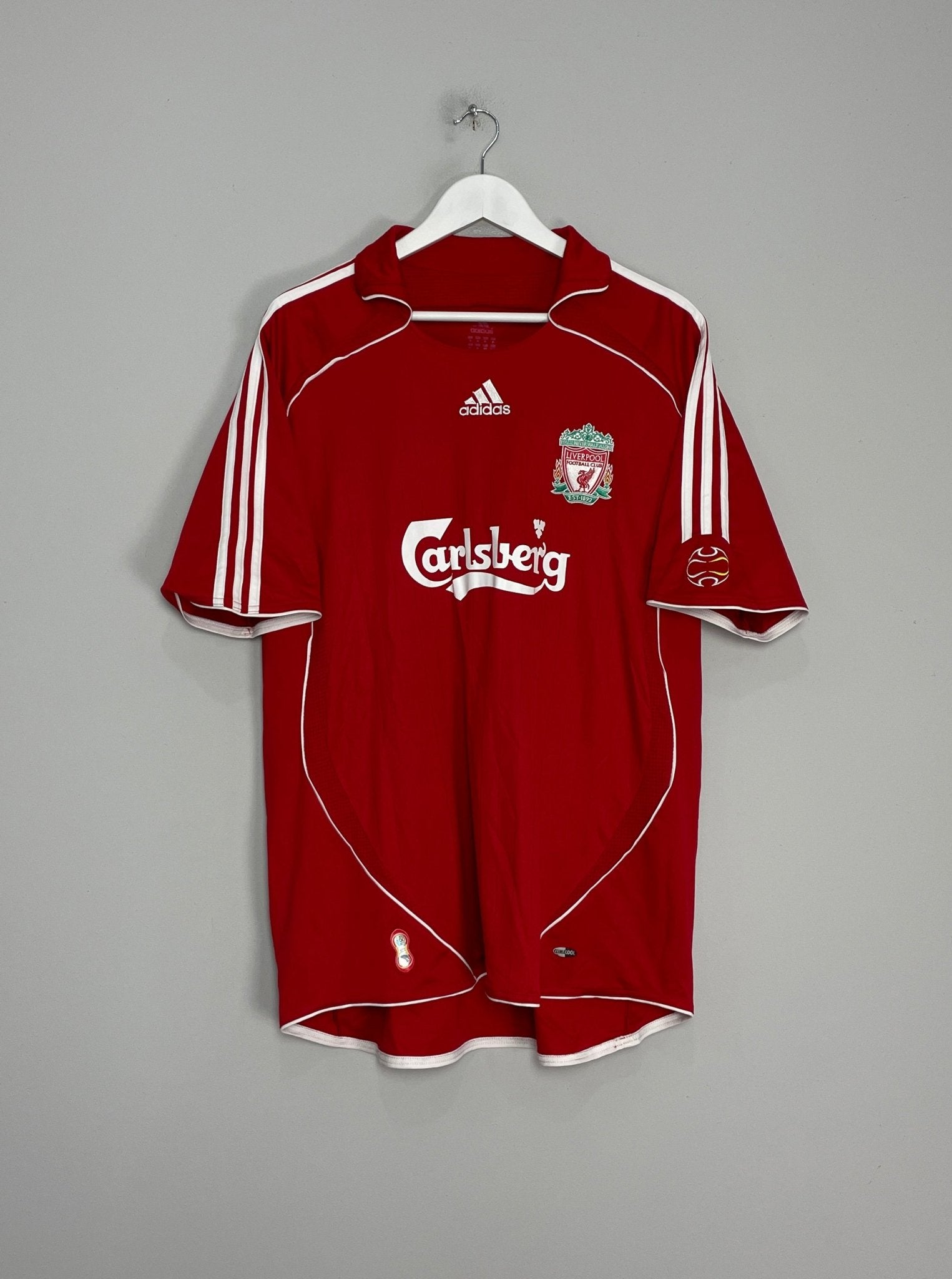 Shop 2006/08 LIVERPOOL GERRARD #8 HOME SHIRT (XL) ADIDAS, classic football shirts, vintage football shirts & retro soccer jerseys at Cult Kits