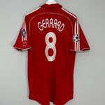 Shop 2006/08 LIVERPOOL GERRARD #8 *PLAYER ISSUE* C/L HOME SHIRT (L) ADIDAS, classic football shirts, vintage football shirts & retro soccer jerseys at Cult Kits