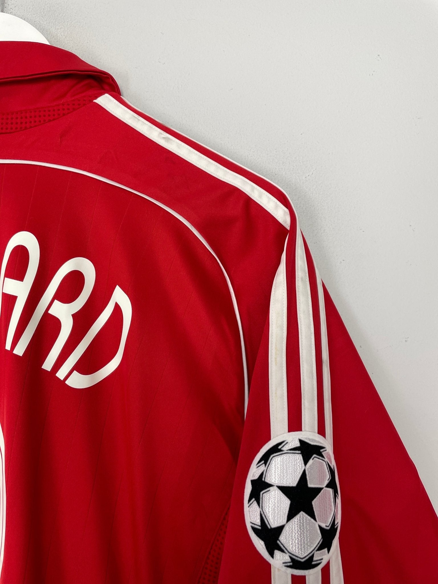 Shop 2006/08 LIVERPOOL GERRARD #8 *PLAYER ISSUE* C/L HOME SHIRT (L) ADIDAS, classic football shirts, vintage football shirts & retro soccer jerseys at Cult Kits
