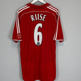 Shop 2006/08 LIVERPOOL RIISE #6 HOME SHIRT (XL) ADIDAS, classic football shirts, vintage football shirts & retro soccer jerseys at Cult Kits