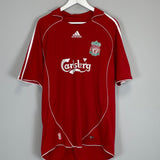 Shop 2006/08 LIVERPOOL RIISE #6 HOME SHIRT (XL) ADIDAS, classic football shirts, vintage football shirts & retro soccer jerseys at Cult Kits