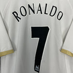 Shop 2006/08 MANCHESTER UNITED RONALDO #7 AWAY SHIRT (L) NIKE, classic football shirts, vintage football shirts & retro soccer jerseys at Cult Kits