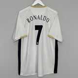 Shop 2006/08 MANCHESTER UNITED RONALDO #7 AWAY SHIRT (L) NIKE, classic football shirts, vintage football shirts & retro soccer jerseys at Cult Kits