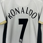 Shop 2006/08 MANCHESTER UNITED RONALDO #7 AWAY SHIRT (M) NIKE, classic football shirts, vintage football shirts & retro soccer jerseys at Cult Kits