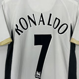 Shop 2006/08 MANCHESTER UNITED RONALDO #7 AWAY SHIRT (M) NIKE, classic football shirts, vintage football shirts & retro soccer jerseys at Cult Kits
