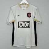Shop 2006/08 MANCHESTER UNITED RONALDO #7 AWAY SHIRT (M) NIKE, classic football shirts, vintage football shirts & retro soccer jerseys at Cult Kits