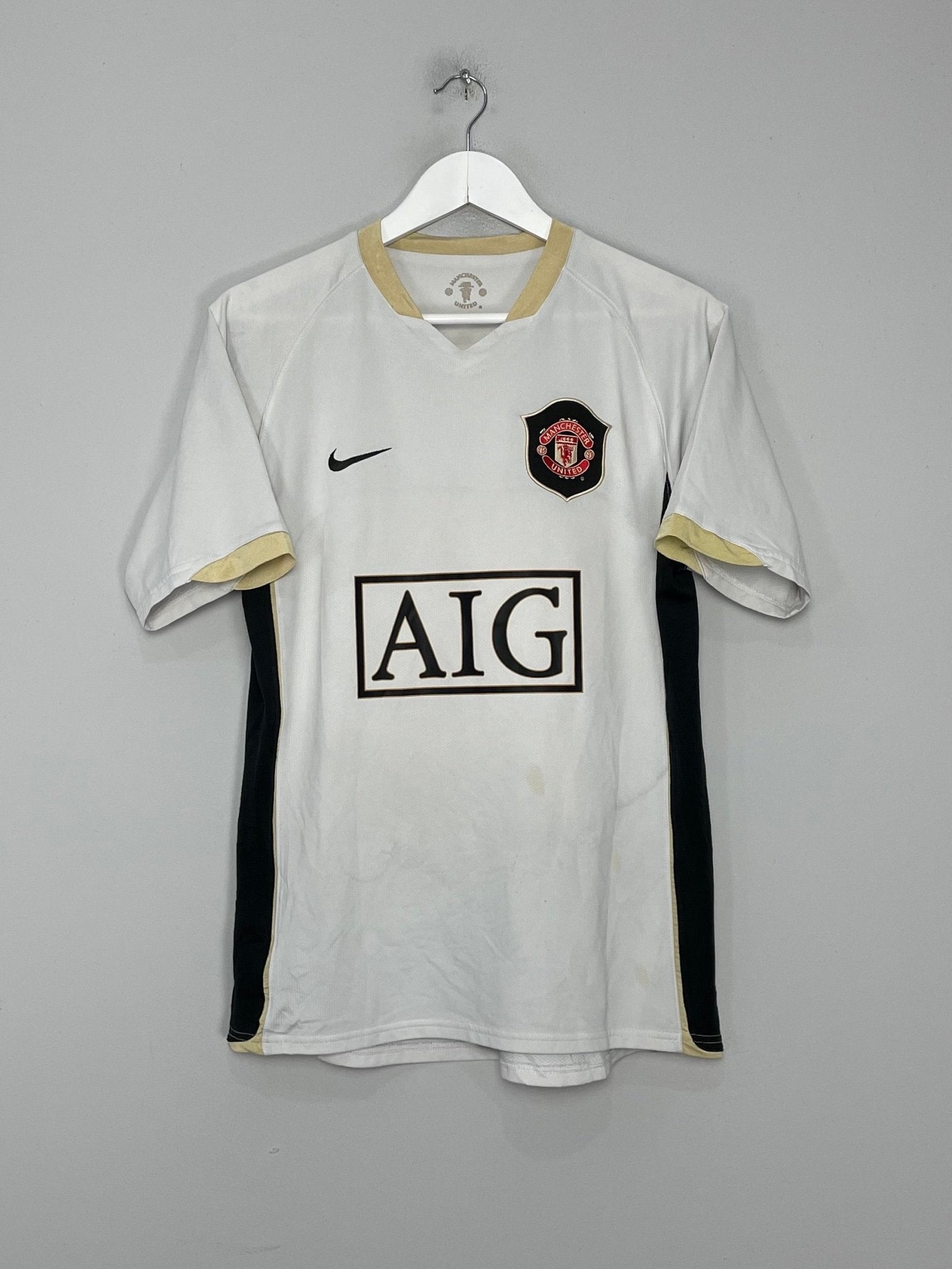 Shop 2006/08 MANCHESTER UNITED RONALDO #7 AWAY SHIRT (M) NIKE, classic football shirts, vintage football shirts & retro soccer jerseys at Cult Kits
