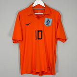 Shop 2006/08 NETHERLANDS #10 HOME SHIRT (L) NIKE, classic football shirts, vintage football shirts & retro soccer jerseys at Cult Kits