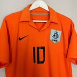 Shop 2006/08 NETHERLANDS VAN DER VAART #10 HOME SHIRT (M) NIKE, classic football shirts, vintage football shirts & retro soccer jerseys at Cult Kits