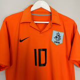 Shop 2006/08 NETHERLANDS VAN DER VAART #10 HOME SHIRT (M) NIKE, classic football shirts, vintage football shirts & retro soccer jerseys at Cult Kits
