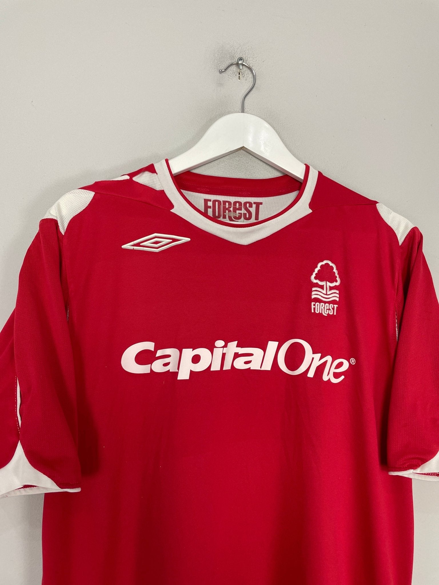 Shop 2006/08 NOTTINGHAM FOREST HOME SHIRT (L) UMBRO, classic football shirts, vintage football shirts & retro soccer jerseys at Cult Kits