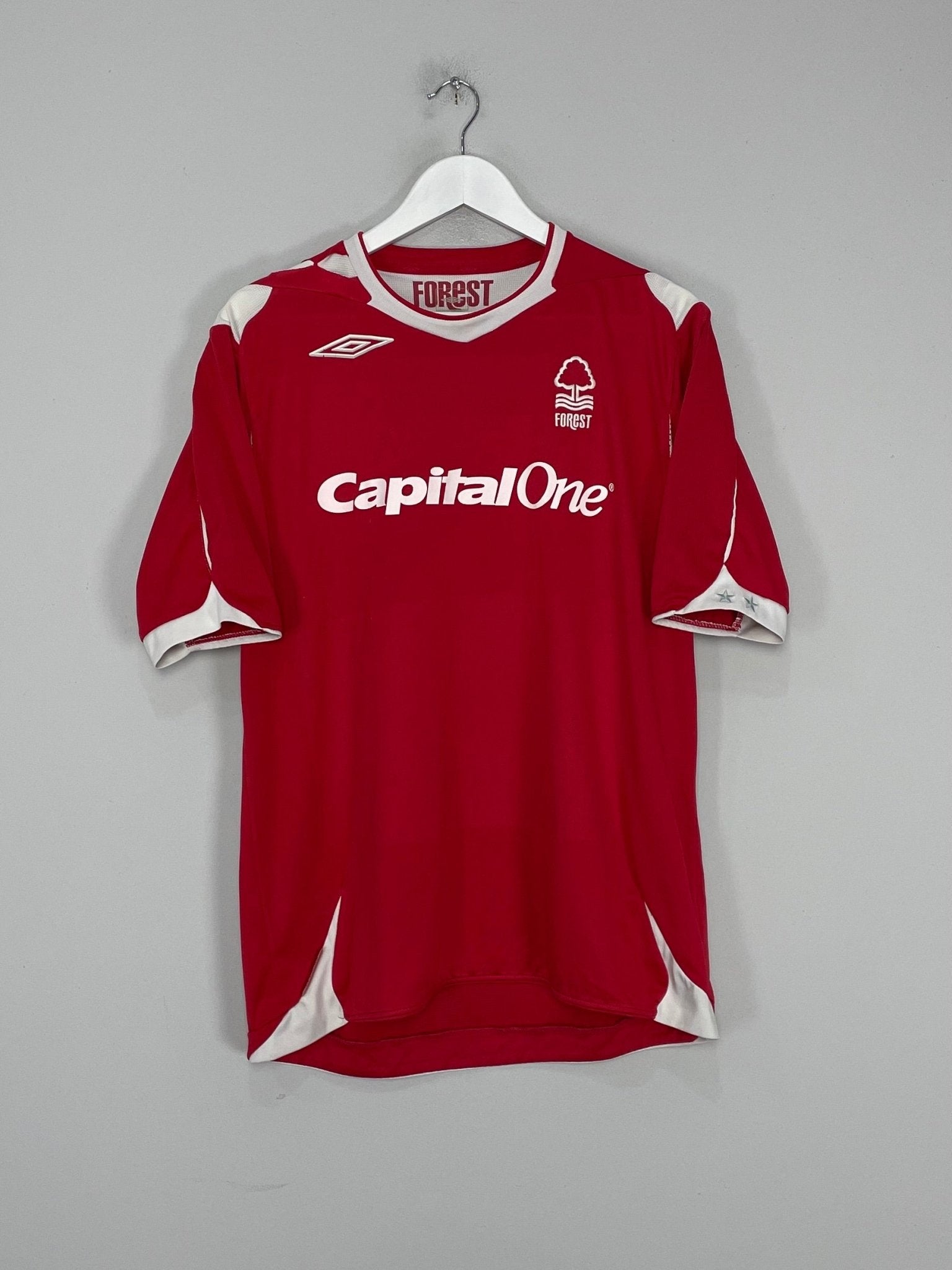Shop 2006/08 NOTTINGHAM FOREST HOME SHIRT (L) UMBRO, classic football shirts, vintage football shirts & retro soccer jerseys at Cult Kits