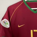 Shop 2006/08 PORTUGAL C.RONALDO #17 HOME SHIRT (M) NIKE, classic football shirts, vintage football shirts & retro soccer jerseys at Cult Kits