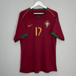 Shop 2006/08 PORTUGAL C.RONALDO #17 HOME SHIRT (XL) NIKE, classic football shirts, vintage football shirts & retro soccer jerseys at Cult Kits