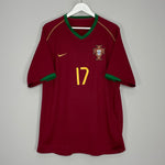 Shop 2006/08 PORTUGAL C.RONALDO #17 HOME SHIRT (XL) NIKE, classic football shirts, vintage football shirts & retro soccer jerseys at Cult Kits