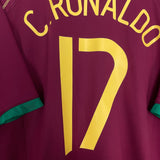 Shop 2006/08 PORTUGAL C.RONALDO #17 HOME SHIRT (XL) NIKE, classic football shirts, vintage football shirts & retro soccer jerseys at Cult Kits