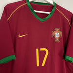 Shop 2006/08 PORTUGAL C.RONALDO #17 HOME SHIRT (XL) NIKE, classic football shirts, vintage football shirts & retro soccer jerseys at Cult Kits