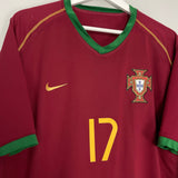 Shop 2006/08 PORTUGAL C.RONALDO #17 HOME SHIRT (XL) NIKE, classic football shirts, vintage football shirts & retro soccer jerseys at Cult Kits