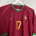 Shop 2006/08 PORTUGAL C.RONALDO #17 HOME SHIRT (XXL) NIKE, classic football shirts, vintage football shirts & retro soccer jerseys at Cult Kits