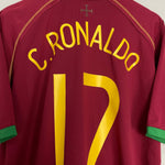 Shop 2006/08 PORTUGAL C.RONALDO #17 HOME SHIRT (XXL) NIKE, classic football shirts, vintage football shirts & retro soccer jerseys at Cult Kits