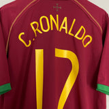 Shop 2006/08 PORTUGAL C.RONALDO #17 HOME SHIRT (XXL) NIKE, classic football shirts, vintage football shirts & retro soccer jerseys at Cult Kits