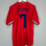 Shop 2006/08 SOUTH KOREA JI SUNG #7 HOME SHIRT (XL) NIKE, classic football shirts, vintage football shirts & retro soccer jerseys at Cult Kits