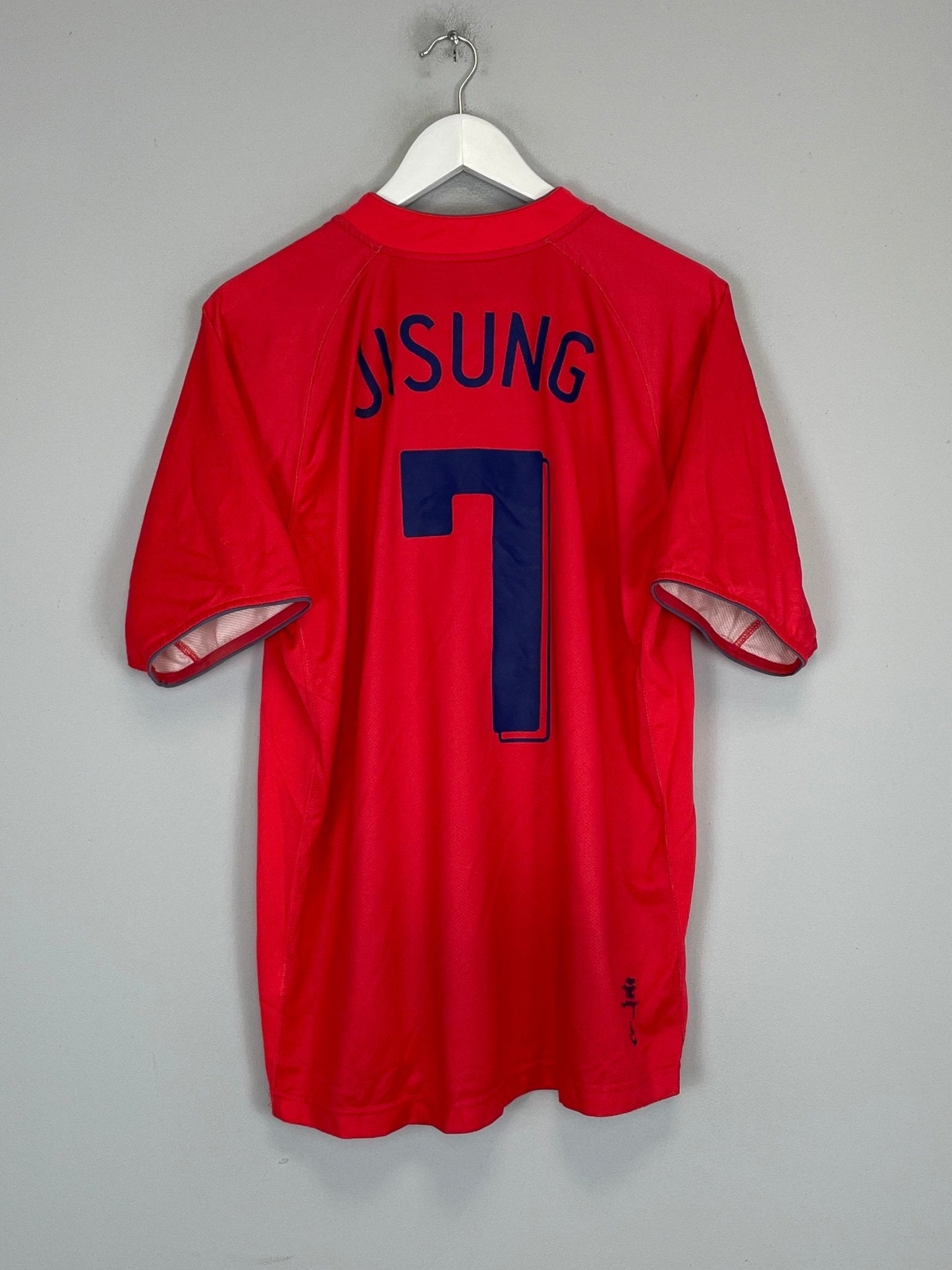 Shop 2006/08 SOUTH KOREA JI SUNG #7 HOME SHIRT (XL) NIKE, classic football shirts, vintage football shirts & retro soccer jerseys at Cult Kits
