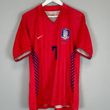 Shop 2006/08 SOUTH KOREA JI SUNG #7 HOME SHIRT (XL) NIKE, classic football shirts, vintage football shirts & retro soccer jerseys at Cult Kits