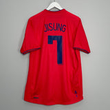 Shop 2006/08 SOUTH KOREA JISUNG #7 HOME SHIRT (L) NIKE, classic football shirts, vintage football shirts & retro soccer jerseys at Cult Kits