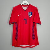 Shop 2006/08 SOUTH KOREA JISUNG #7 HOME SHIRT (L) NIKE, classic football shirts, vintage football shirts & retro soccer jerseys at Cult Kits