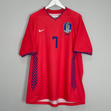 Shop 2006/08 SOUTH KOREA JISUNG #7 HOME SHIRT (XL) NIKE, classic football shirts, vintage football shirts & retro soccer jerseys at Cult Kits
