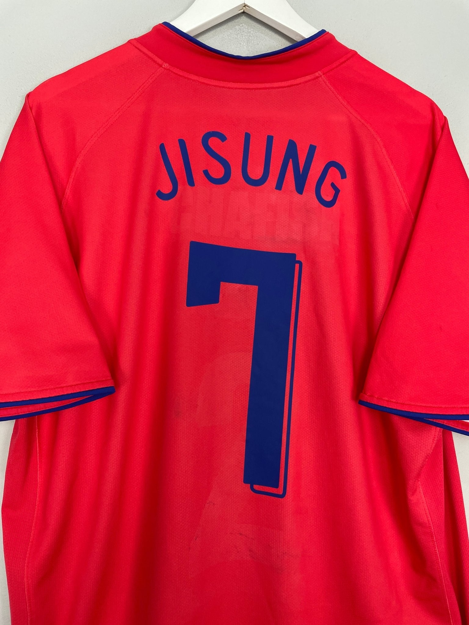 Shop 2006/08 SOUTH KOREA JISUNG #7 HOME SHIRT (XL) NIKE, classic football shirts, vintage football shirts & retro soccer jerseys at Cult Kits