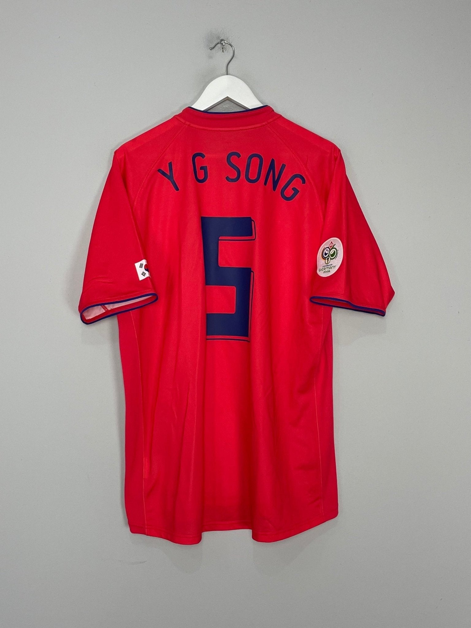 Shop 2006/08 SOUTH KOREA Y G SONG #5 HOME SHIRT (XL) NIKE, classic football shirts, vintage football shirts & retro soccer jerseys at Cult Kits