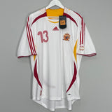 Shop 2006/08 SPAIN A.INIESTA #13 *BNWT* AWAY SHIRT (XL) ADIDAS, classic football shirts, vintage football shirts & retro soccer jerseys at Cult Kits