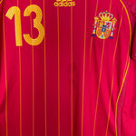 Shop 2006/08 SPAIN A.INIESTA #13 HOME SHIRT (L) ADIDAS, classic football shirts, vintage football shirts & retro soccer jerseys at Cult Kits
