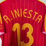 Shop 2006/08 SPAIN A.INIESTA #13 HOME SHIRT (L) ADIDAS, classic football shirts, vintage football shirts & retro soccer jerseys at Cult Kits