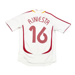 Buy 2006/08 Spain A.Iniesta 16 Away Shirt (M) Adidas ~ Free worldwide shipping ~ Authentic Vintage Football Shirts from Cult Kits