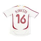Buy 2006/08 Spain A.Iniesta 16 Away Shirt (M) Adidas ~ Free worldwide shipping ~ Authentic Vintage Football Shirts from Cult Kits