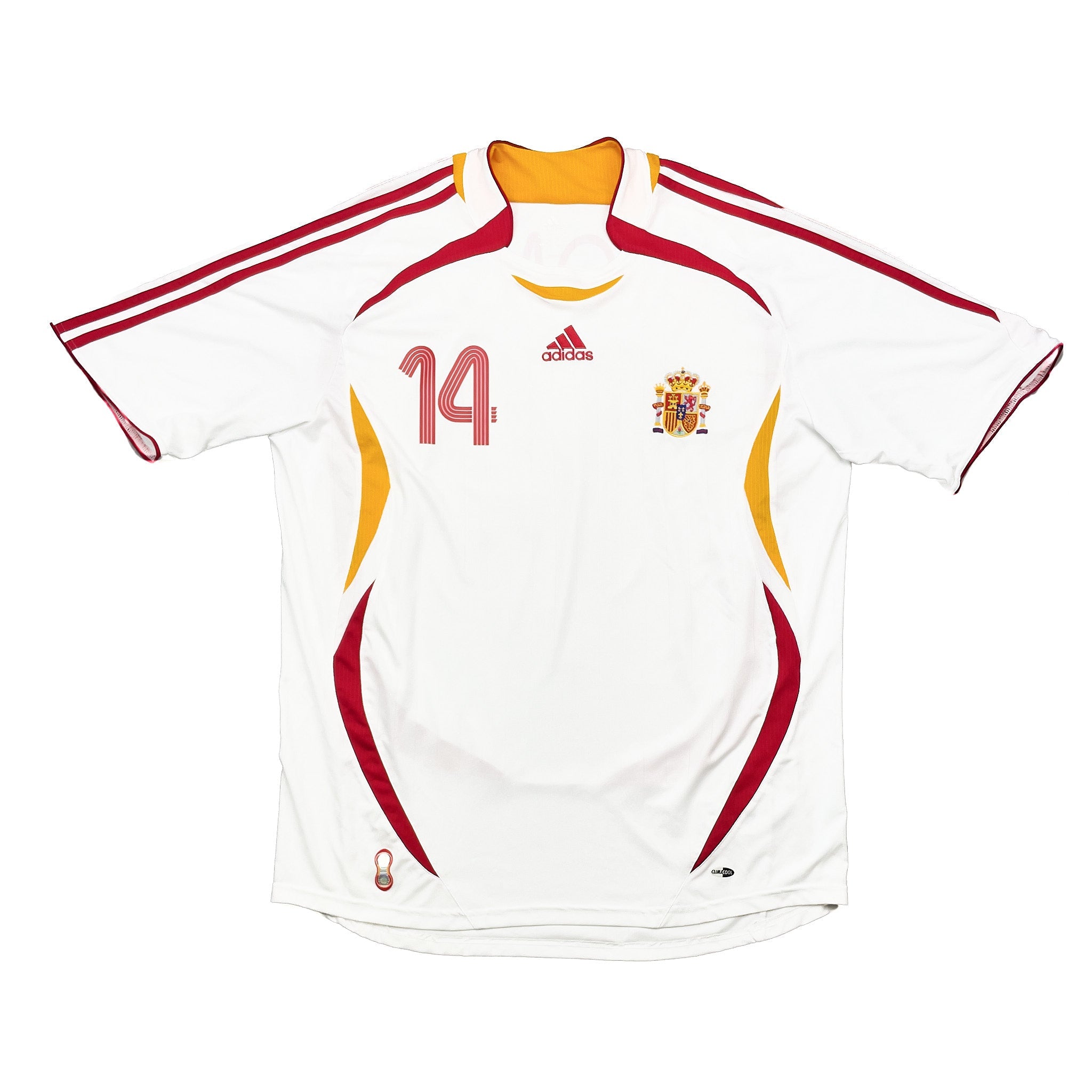 Buy 2006/08 Spain Alonso 14 Away Shirt (XL) Adidas ~ Free worldwide shipping available ~ Authentic Vintage Football Shirts from Cult Kits