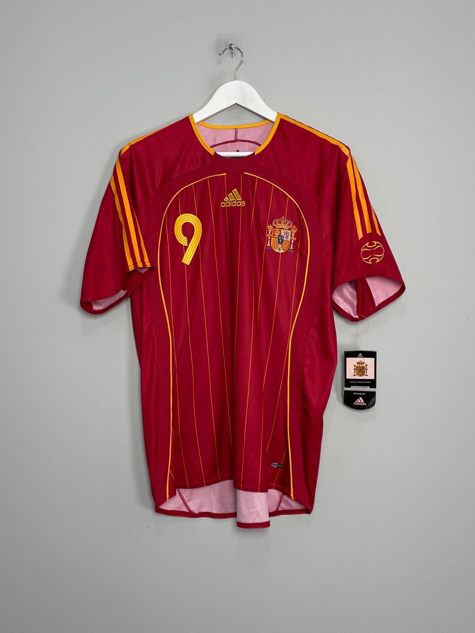 Shop 2006/08 SPAIN F.TORRES #9 *BNWT* HOME SHIRT (M) ADIDAS, classic football shirts, vintage football shirts & retro soccer jerseys at Cult Kits