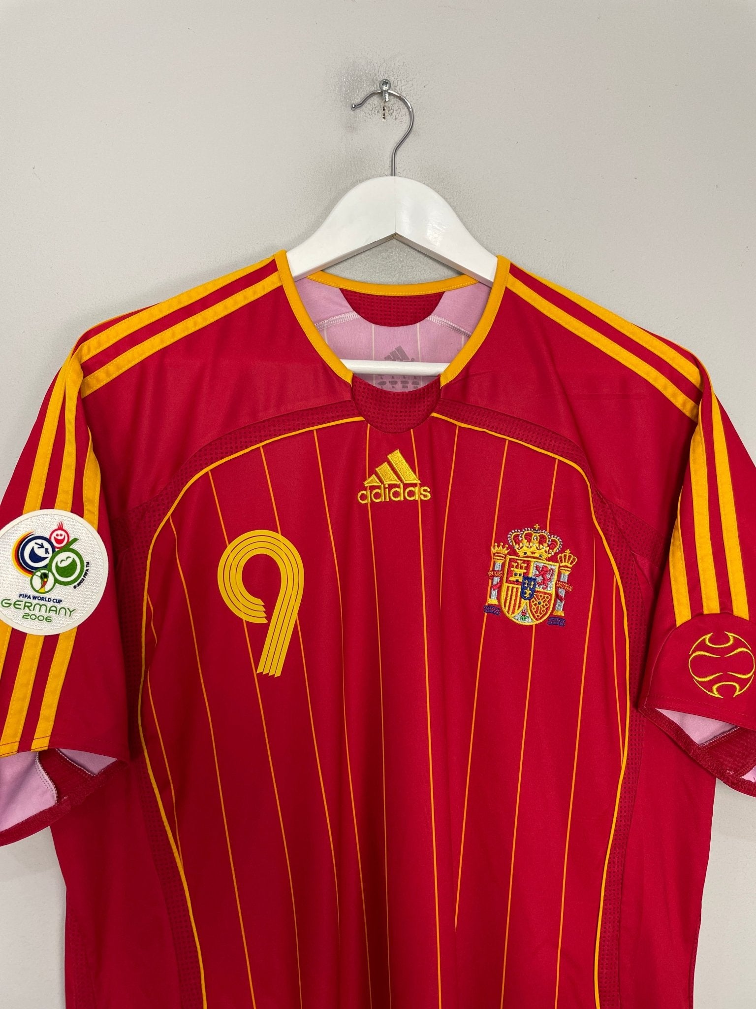 Shop 2006/08 SPAIN F.TORRES #9 HOME SHIRT (L) ADIDAS, classic football shirts, vintage football shirts & retro soccer jerseys at Cult Kits