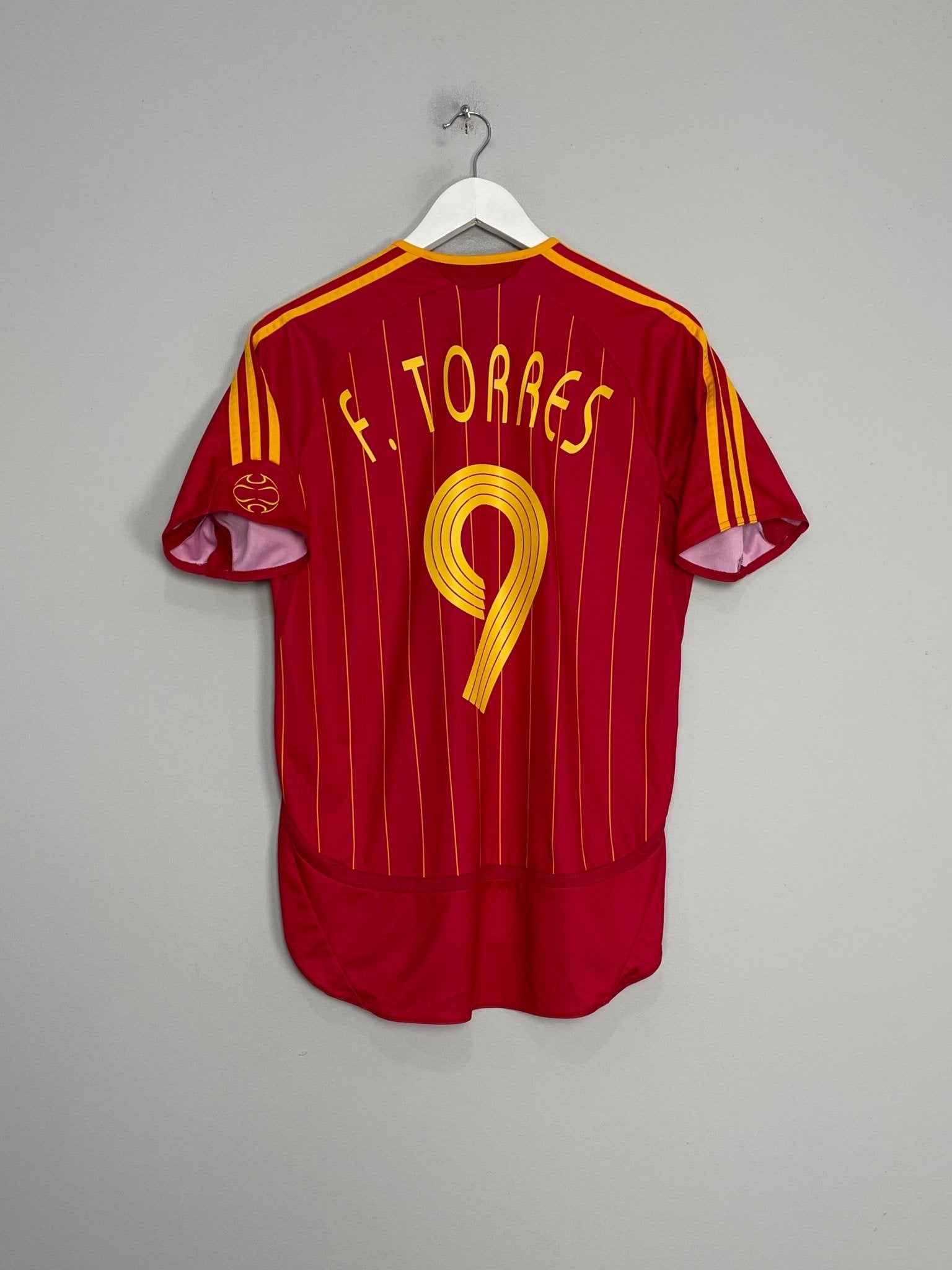 Shop 2006/08 SPAIN TORRES #9 HOME SHIRT (S) ADIDAS, classic football shirts, vintage football shirts & retro soccer jerseys at Cult Kits