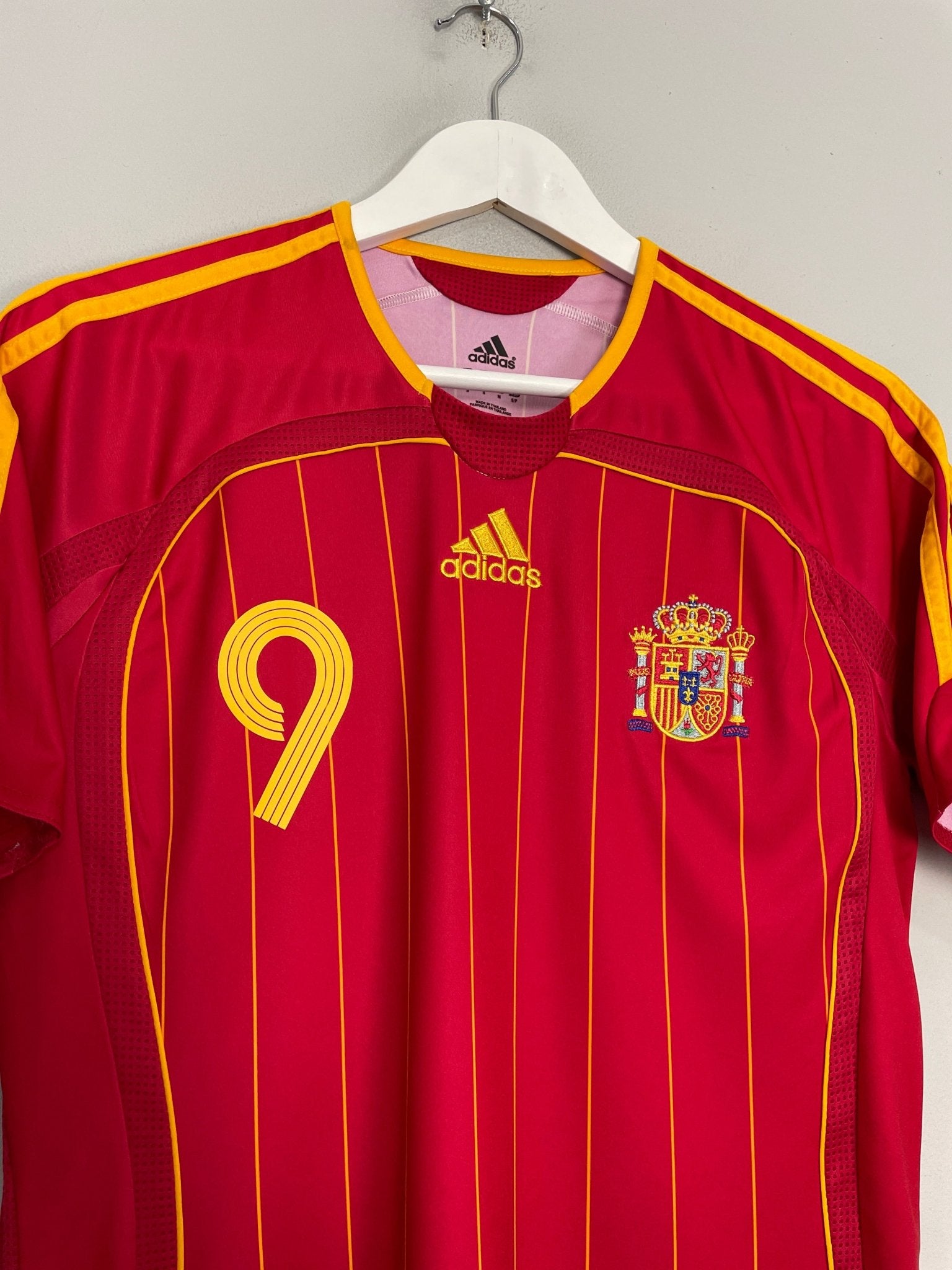 Shop 2006/08 SPAIN TORRES #9 HOME SHIRT (S) ADIDAS, classic football shirts, vintage football shirts & retro soccer jerseys at Cult Kits