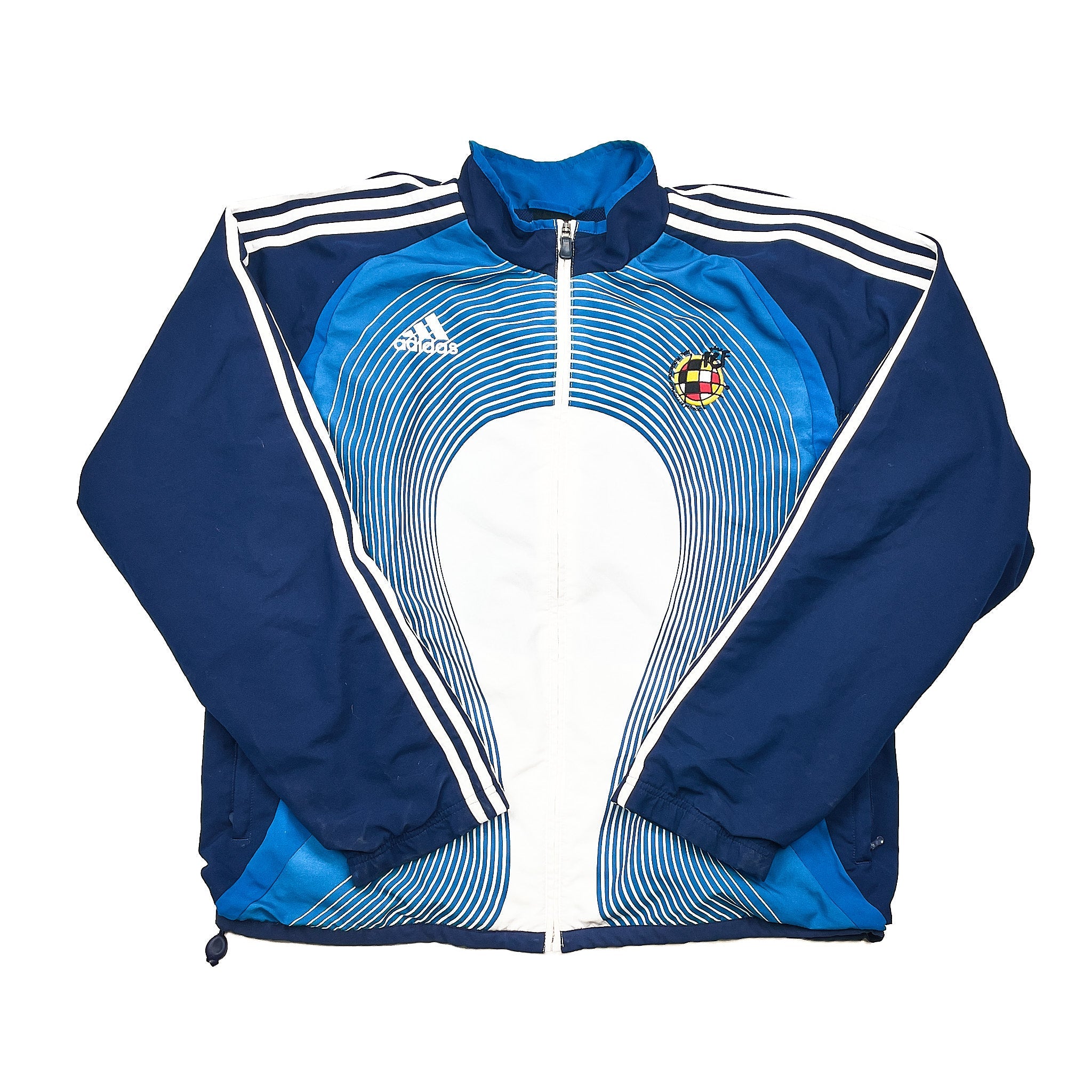 Buy 2006/08 Spain Track Jacket (L) Adidas ~ Free worldwide shipping ~ Authentic Vintage Football Shirts from Cult Kits